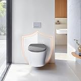 Pipishell Soft Close Toilet Seat with Quick Release Grey O Shape view 8