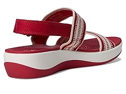 Clarks Women's Casual Sandal, Cherry, 11