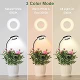 Wolezek Grow Lights Indoor Plants Clip On 6500K Full Spectrum 360° Gooseneck view 3