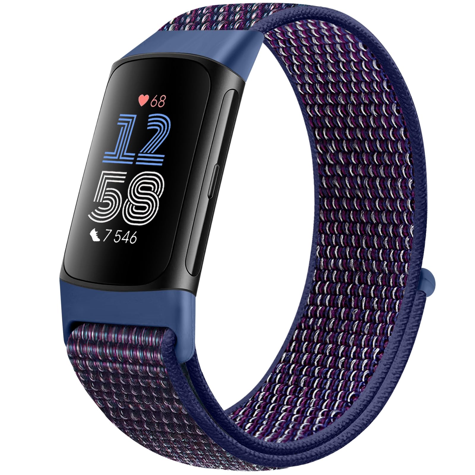 Runostrich Sport Loop Nylon Watch Straps Compatible with Fitbit Charge 6/Charge 5 for Women Men, Adjustable Breathable Replacement Soft Nylon Loop Wristband for Fitbit Charge 6/Fitbit Charge 5 โ image 1