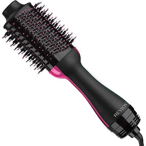REVLON One-Step Volumizer Enhanced 1.0 Hair Dryer and Hot Air Brush | Now with Improved Motor (Black)