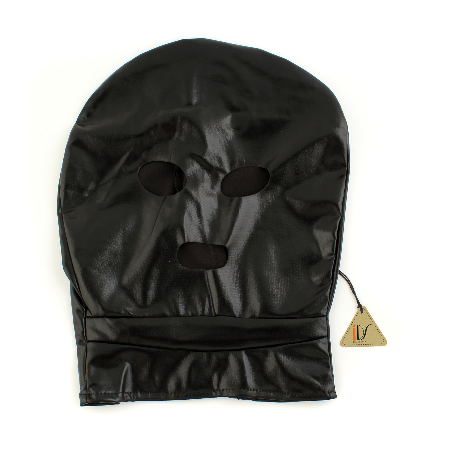 Buy Black Spandex With Latex Balaclava Hood Adult Sexy Face Online at