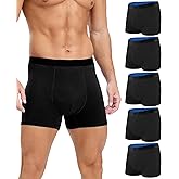 SUNCHIRI Men's Incontinence Underwear Cotton Boxer Briefs, Leakproof Washable Reusable 100ml Multipack