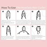AliLeader Heatless Headband Set Khaki Soft Velvet Long Curler 155cm view 7