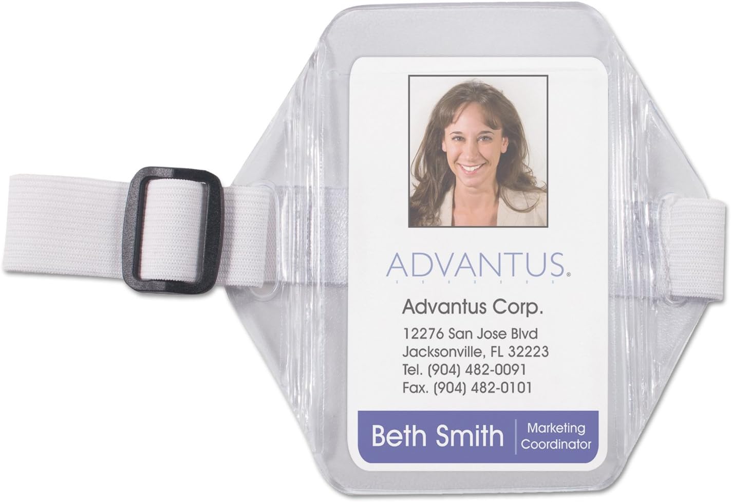 Advantus HeavyDuty Vertical Arm Badge Holder, 2 1/2 x 3 1