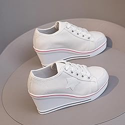 Women's Canvas High-Heeled Shoes Fashion Sneakers