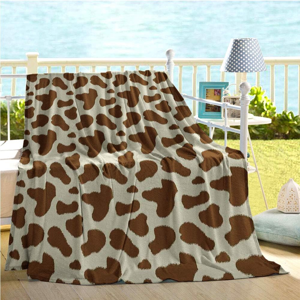 cow print swaddle blanket