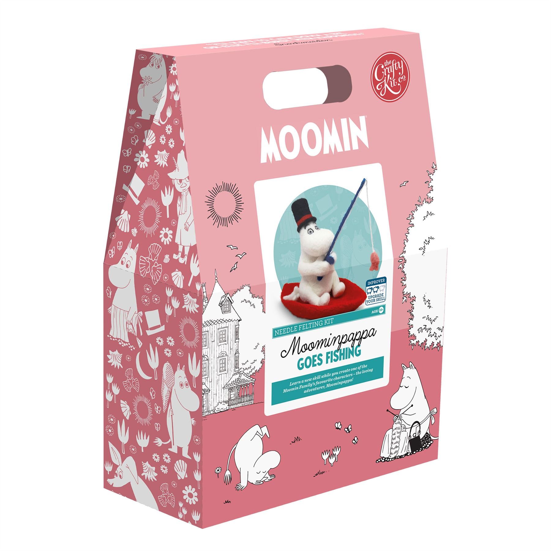 The Crafty Kit Co Moominpappa goes Fishing Needle Felting Kit