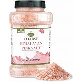 Good Tierra Himalayan Pink Salt, Coarse, Rock Salt, Grinder Salt, 5 lb Jar | 84 Trace Minerals, Non-Iodized &amp; Unrefined, Coarse Grain for Grinder Refills, for Cooking, Canning &amp; Bath, Kosher &amp; Non-GMO