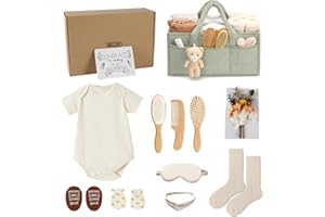 New Mom Gifts for Women, Luxury Pregnancy Gifts for New Parents, Gender Reveal Gifts with Diaper Organizer Bag, New Mom Care 