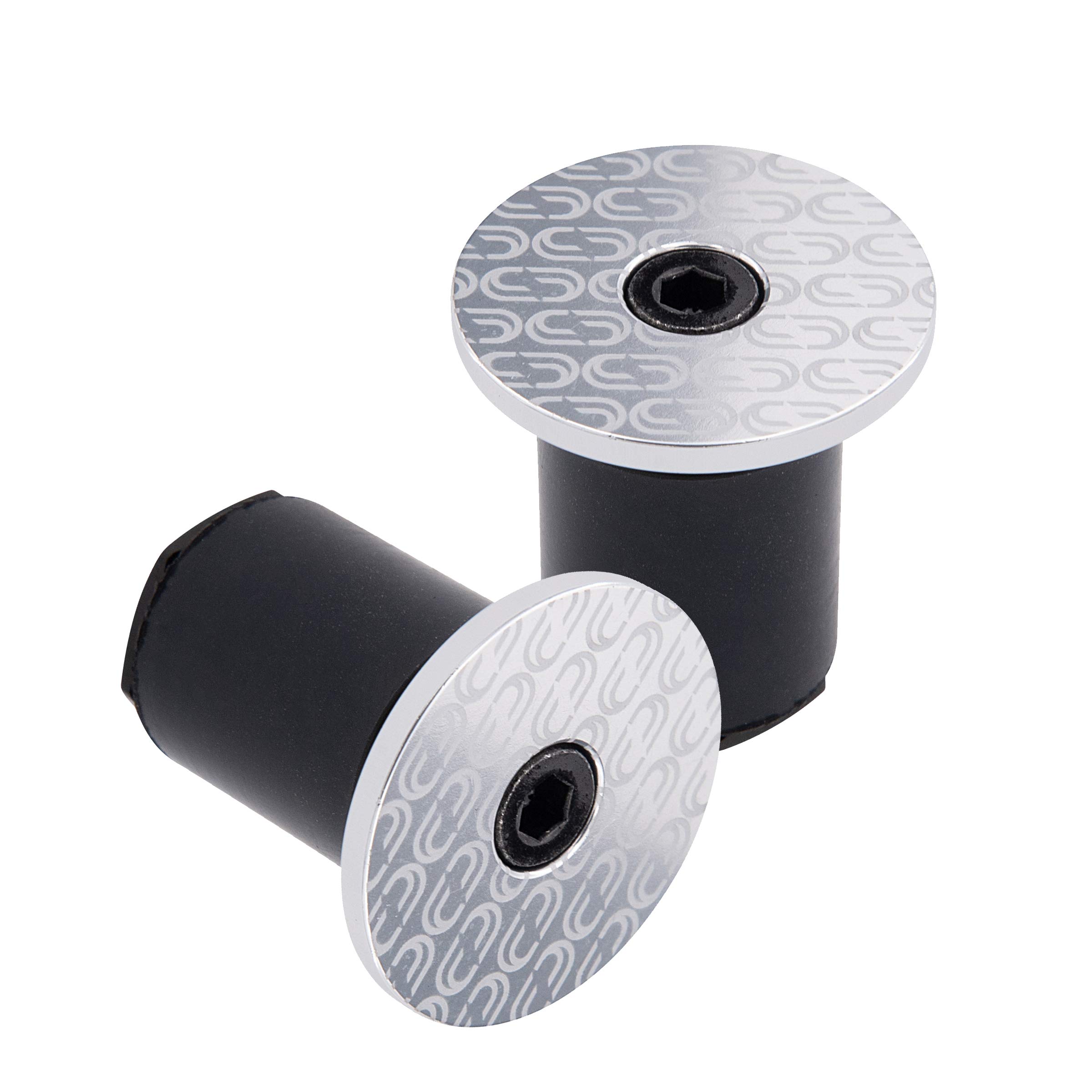 Deda Elementi Loop Bar-End Plugs, Silver