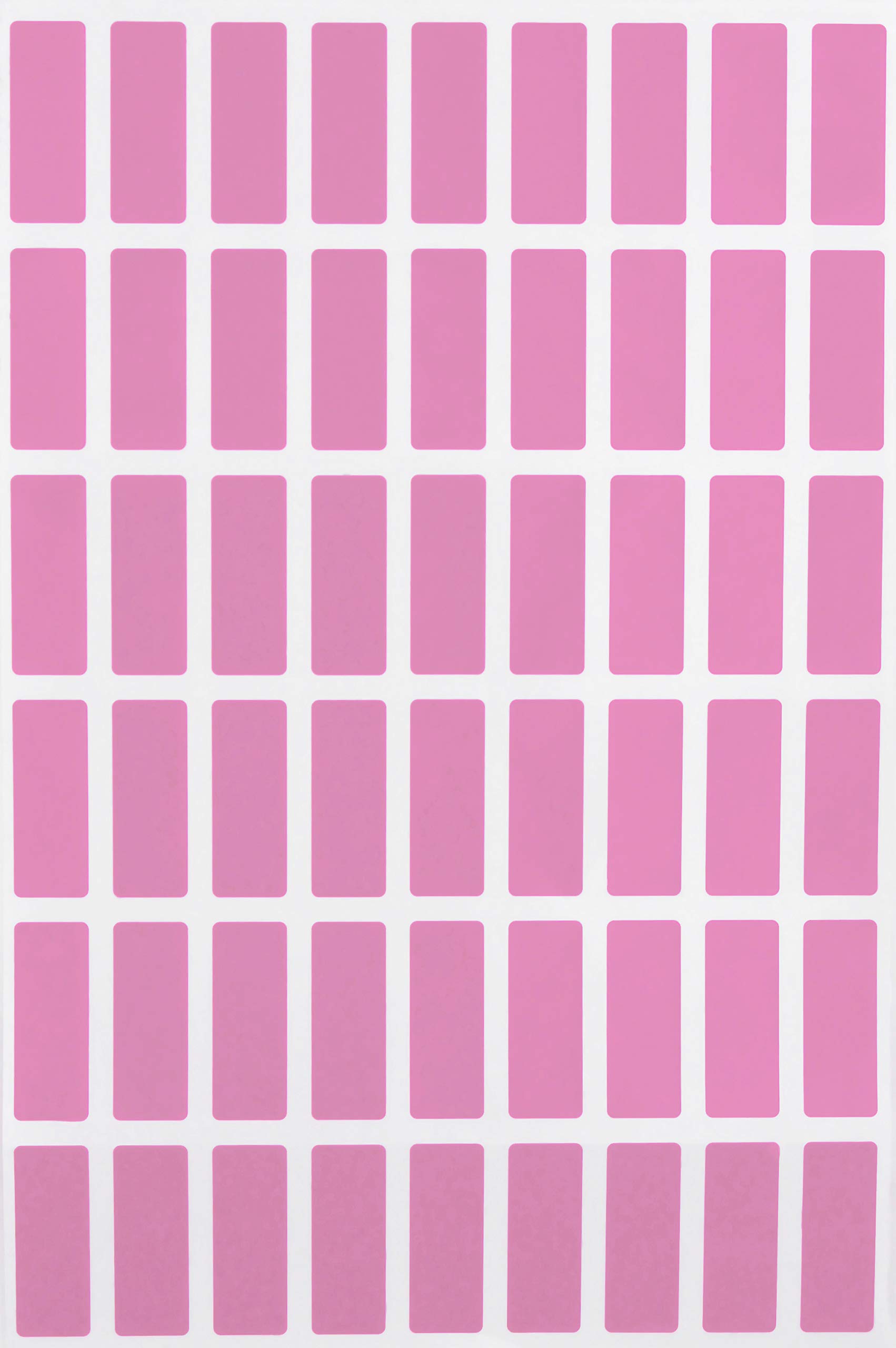 Rectangle Colored Sticker 2.5 cm x 1 cm - Pastel Pink Sticky Labels (25mmx10mm) - 810 Pack by Royal Green — image 1