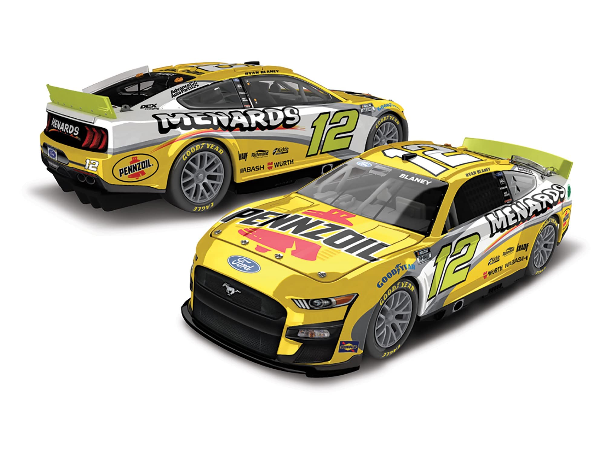 Lionel R Blaney 1/64 HT PENNZOIL MENARDS 22 Mustang