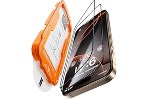 Zeniss NeverBreak 9H+ Hardness for iPhone 16 Pro Screen Protector 12FT Military Grade Protection (Scratch, Shatter, Drop Resistance) 16Pro Tempered Glass Full Edge Coverage Case Friendly 6.3" 2 Pack