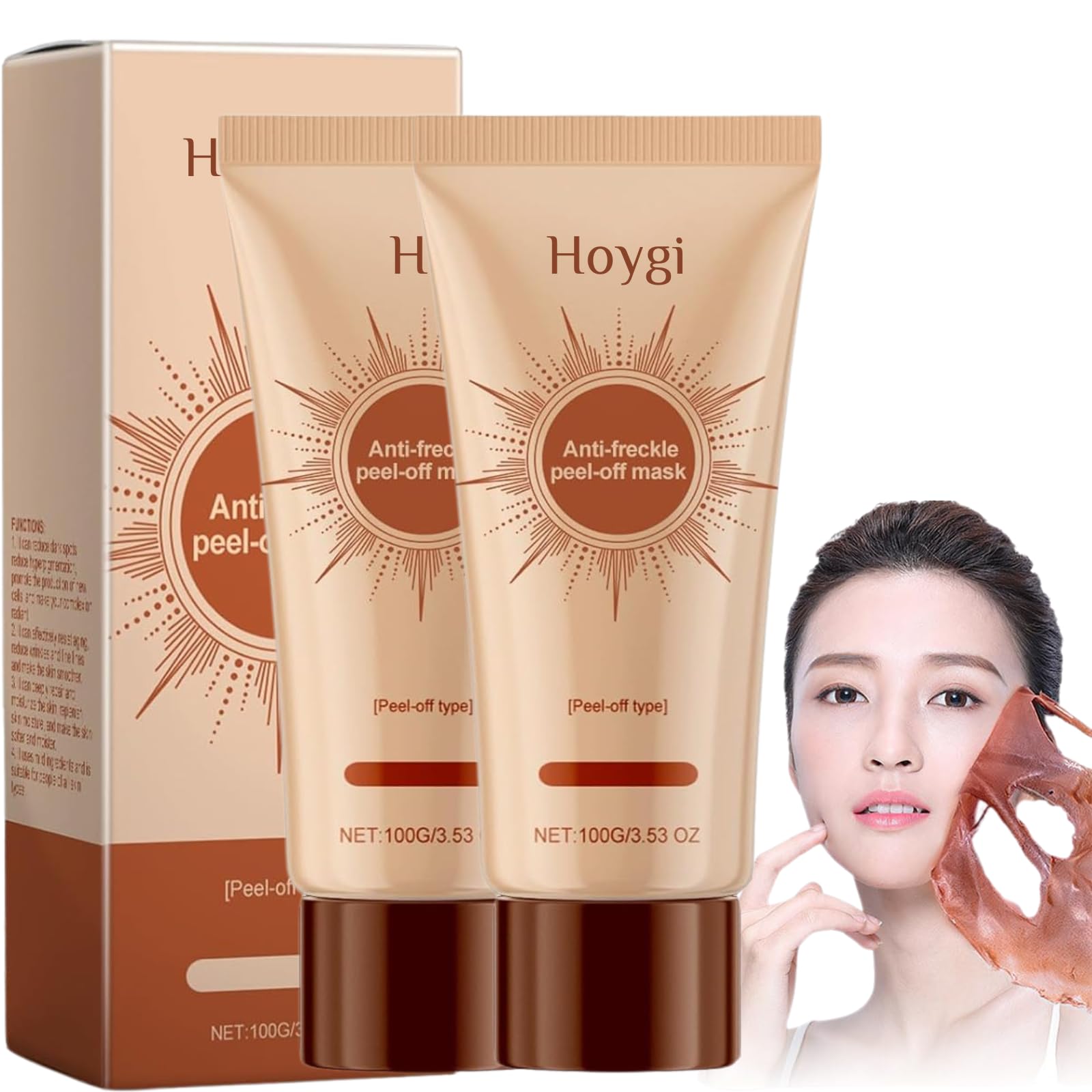 Photo 1 of 2PCS Herbal Spots Peel-off Facial Mask,Online Peel off Mask,Anti-Aging Anti-Wrinkle Tear-Off Mask,Deep Nourishment & Pore Tightening, for All Skin