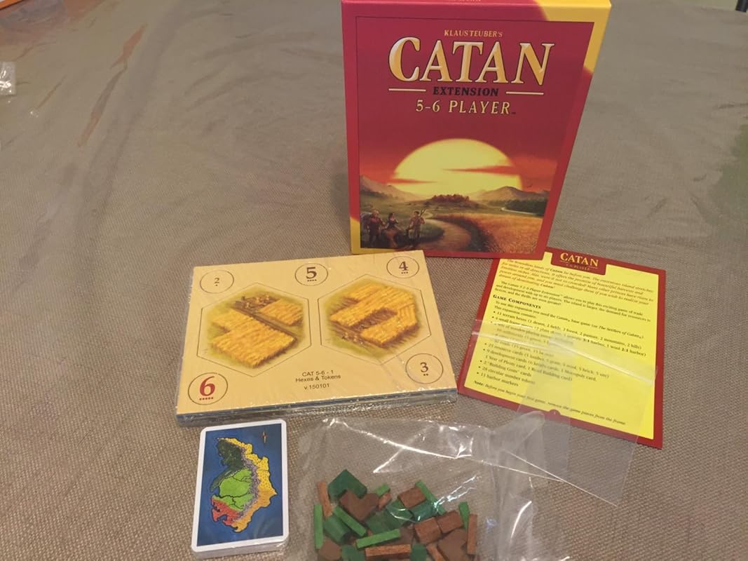Catan Version 3D - Base + Extension 5-6 Joueurs - Pièces Peintes - Neuf