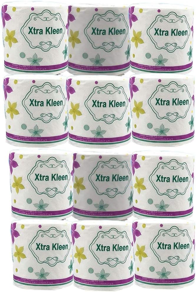 12 pcs Hollow Replacement Roll Paper Print Interesting Toilet Paper Table Kitchen Paper (6 pcs)