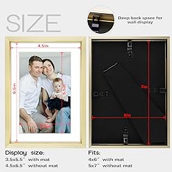 Frametory, 5x7 Aluminum Frames with Ivory Mats for