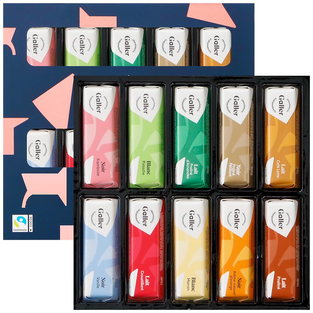 ガレー Galler チョコレート ベルギー王室御用達 ミニバー 10本入り ホワイトデー ギフト プレゼント スイーツ お菓子 個包装 お取り寄せ 手提げ袋付き商品画像