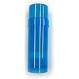 (5) Empty Clear Plastic Deodorant Containers - 2.2 Oz Cylinders (Blue)