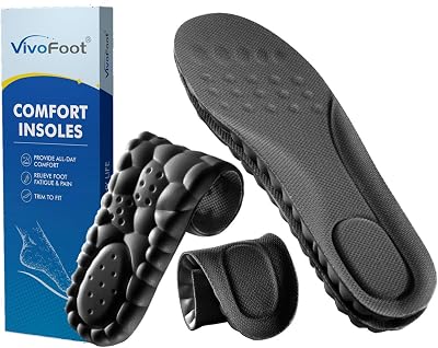 VivoFoot Memory Foam Insoles Anti-Fatigue Cushioned Shoe Inserts UK 4-6.5