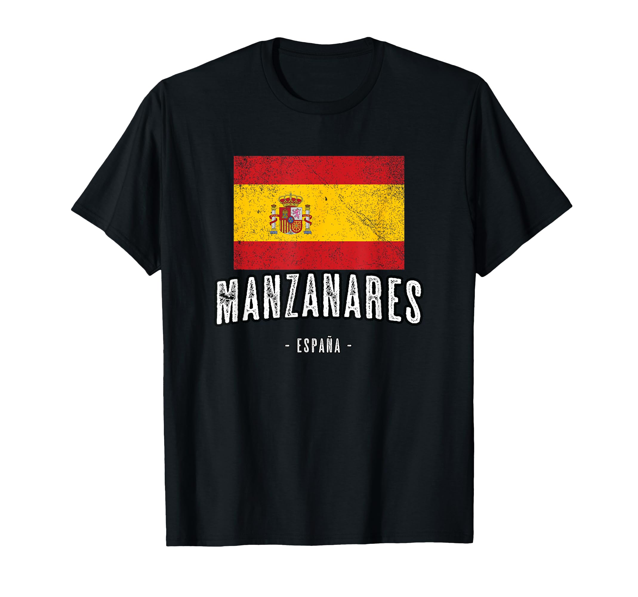 Manzanares Spain | ES Flag City - Bandera - T-Shirt