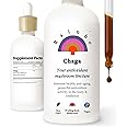 Rainbo Chaga Mushroom Tincture, Dual Extract Mushroom Supplement for Immune Support, Cellular Support, Liquid Chaga Supplement, Vegan, Non GMO, 3.4 fl oz