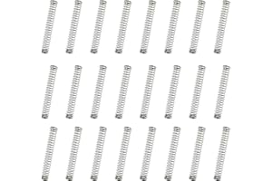 EKIND 25N Compression Spring, Wire Dia 0.5mm, Outer Dia 3mm, Free Length 25mm, Compression After Length 8mm, Spring Steel Ext