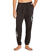 JOE BOXER French Terry Mens Pajama Pants with Pockets, Logo Print Mens Sleep Pants, Loungewear and Sleepwear