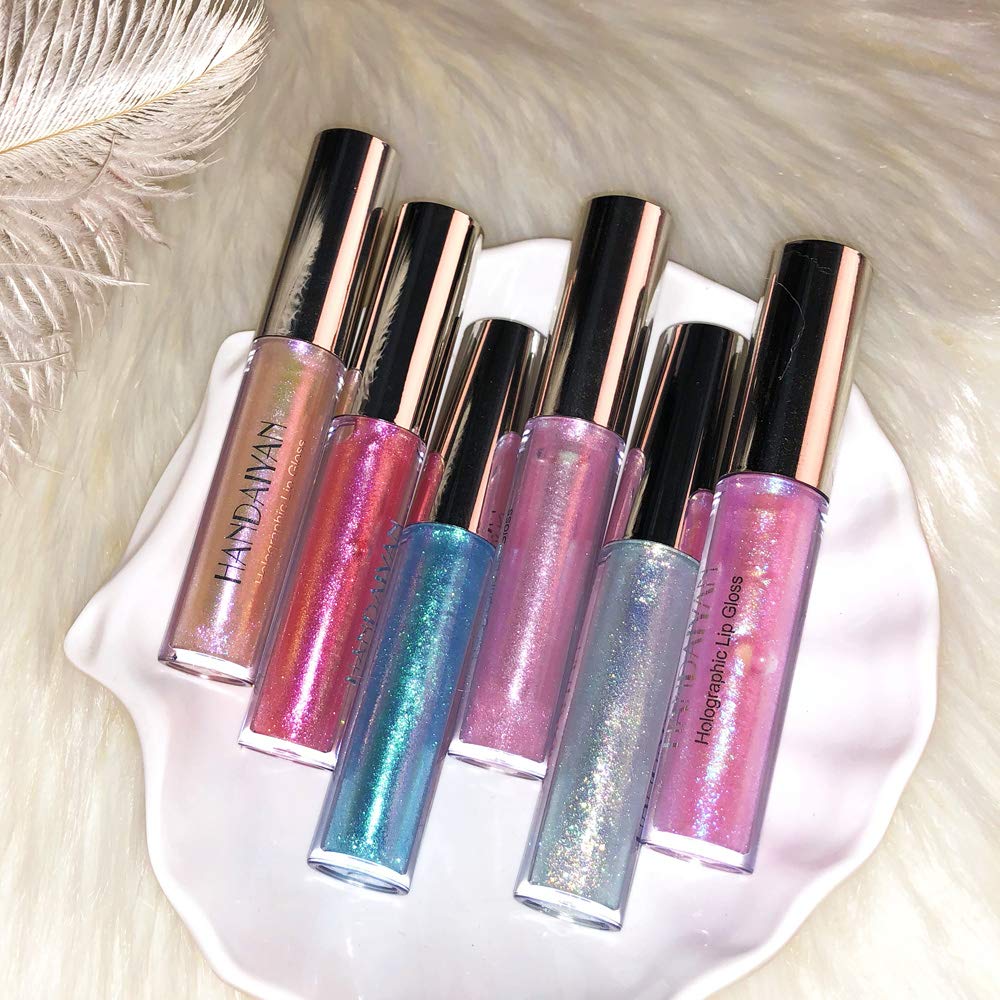 Holographic Lip Gloss Polarlightlike Sheer Iridescent Finish Lip