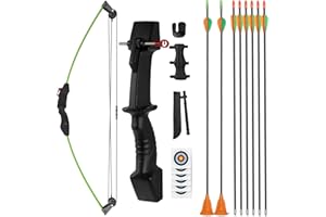 Northspoor Archery Bow and Arrow Set for Youth 18 Pounds,Equipped with 6 Blunt Arrows and 2 Suction Arrows for Beginner Pract
