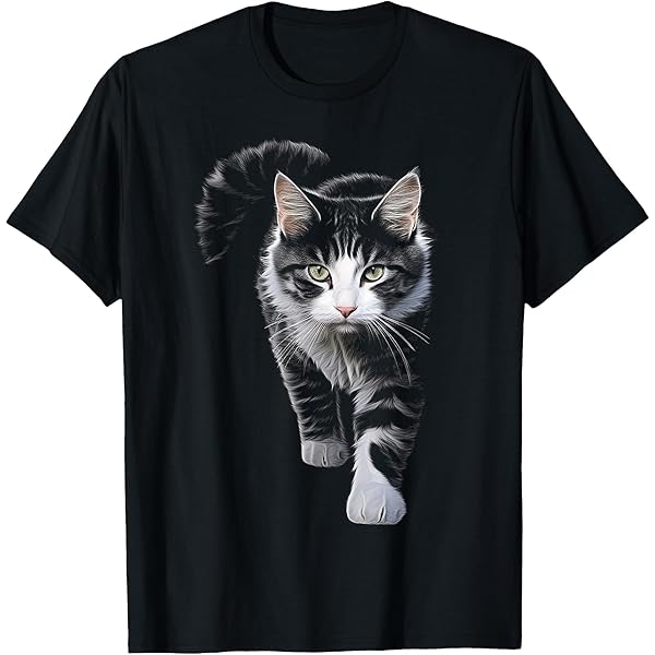トップス CAT PRINTED TEE(BLACK, 38) Women's Black Cat T-shirt: Iridescent Glitter Kitty Tee - Etsy