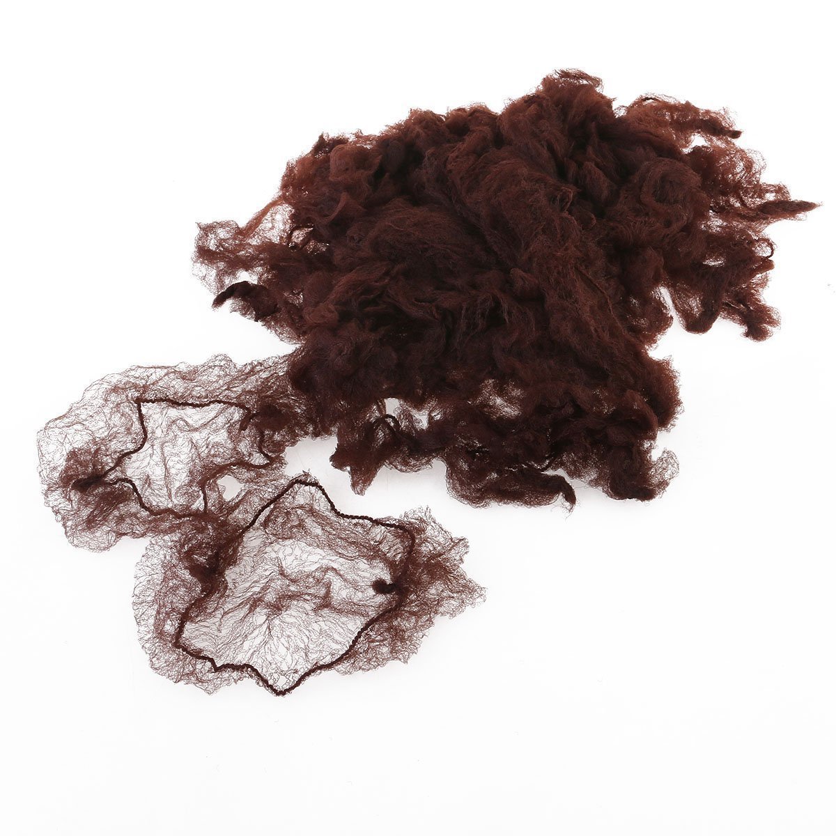 Galleon 40 Pieces Coffee 50cm Invisible Hair Net Elastic Mesh