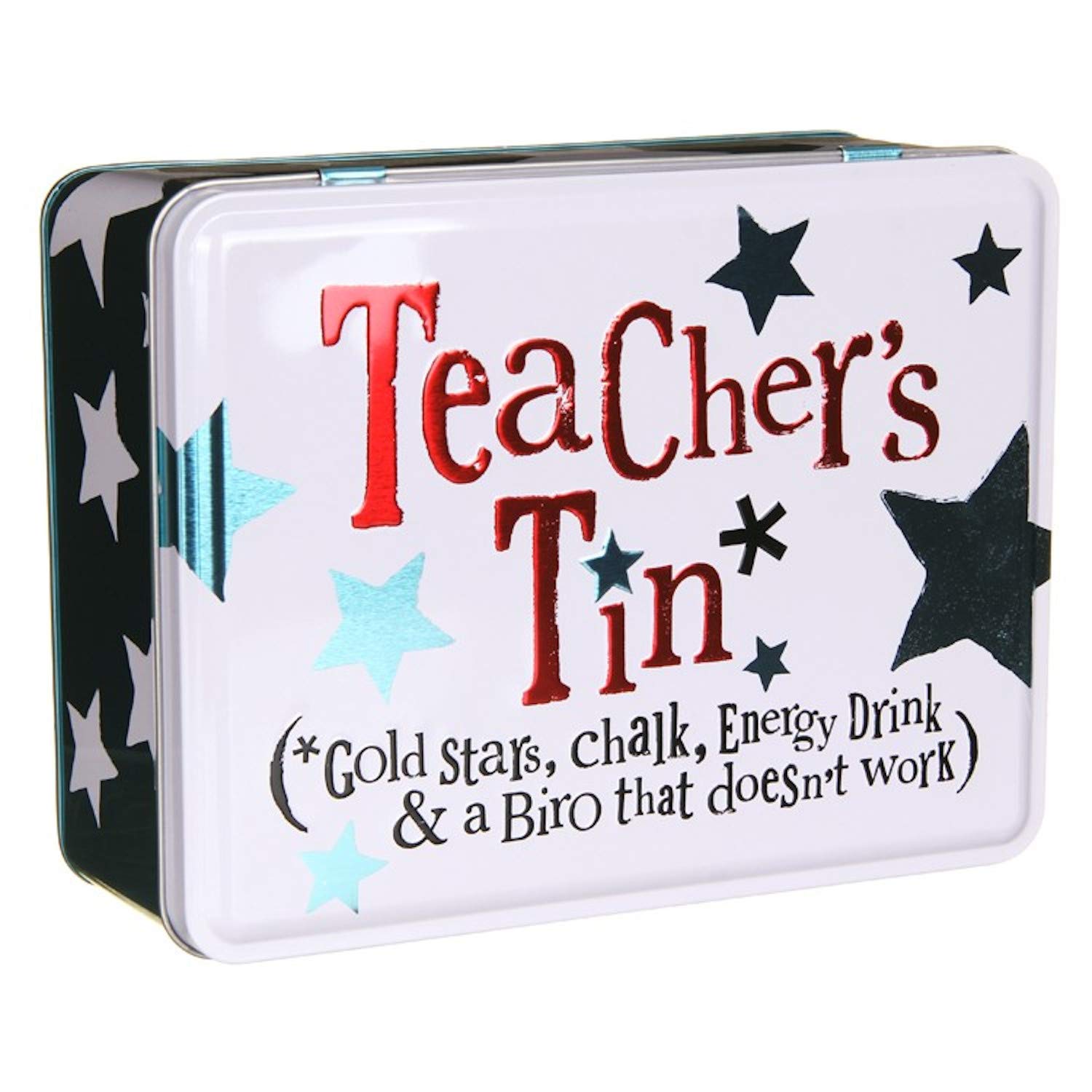 Bright Side The Storage Tin - Teachers Tin* (*Gold Stars, Chalk, Energy Drink & Biro that doesn't work)