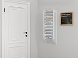 EasyPAG 10 Tier A4 Mesh In Tray Wall Pocket File Holder White view 6