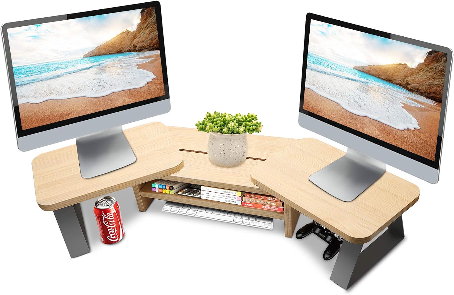 JYPS Dual Monitor Stand Riser 