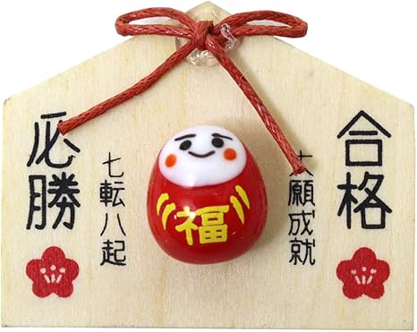 Amazon フォーカート オブジェ 赤 幅5 高さ4cm かわいい手作り ガラス細工 合格 必勝 絵馬 マク ネット Cnswk3 置物 オブジェ オンライン通販