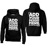 shop4ever Personalized Custom Design Your Own Front Back Hoodie Sweatshirt Customizable Sweatshirts