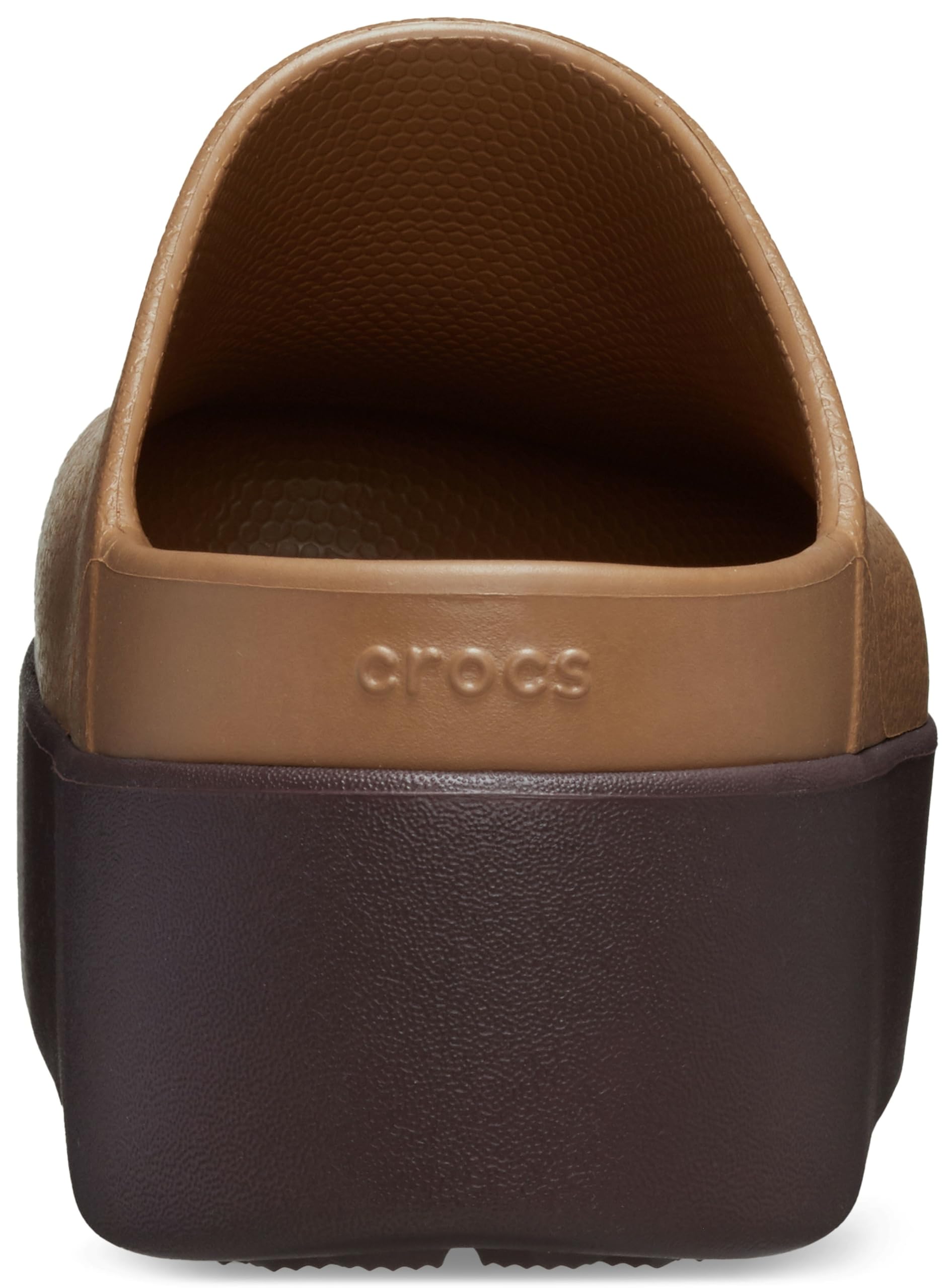 Crocs, Womens, Dylan Platform Clog, Mule Platform Shoes, Sepia, 8, M