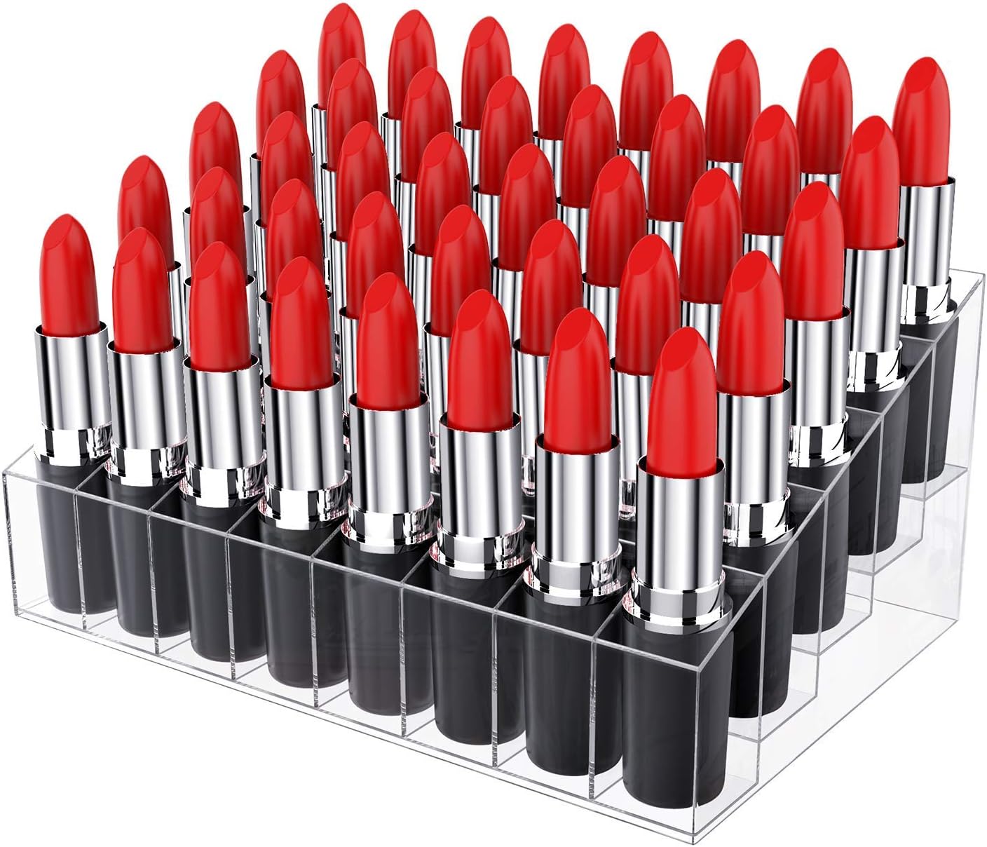 Nubstous 40 Stand Clear Acrylic Lipstick Holder Lip Gloss Lipstick Holder Case Display Rack Holder Makeup Organizer