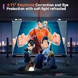 VOPLLS Mini Projector 1080P WiFi Bluetooth 15000L Portable Outdoor Home Theater view 6
