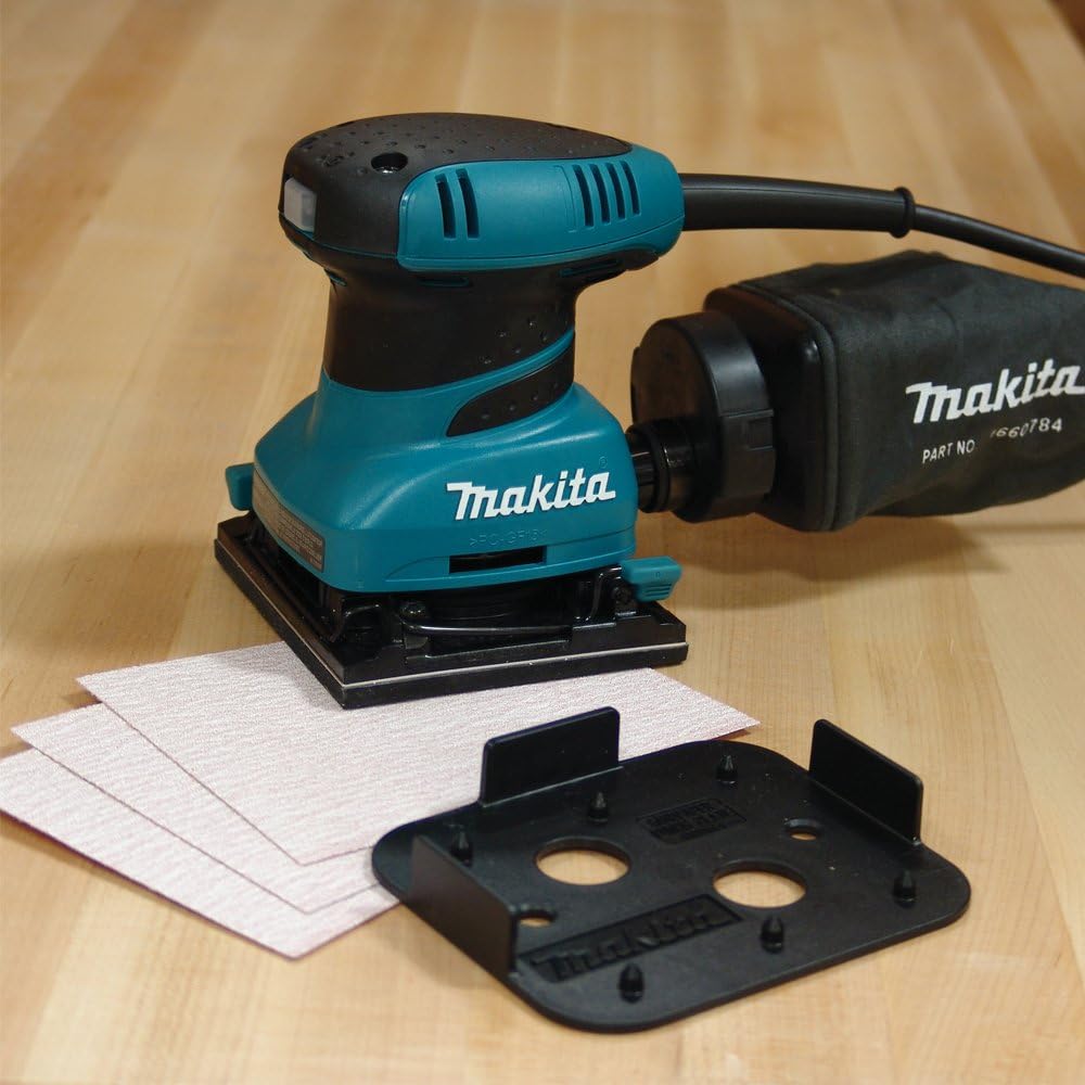 Makita BO4556 2 Amp Finishing Sander, Teal - Power Sheet Sanders - 