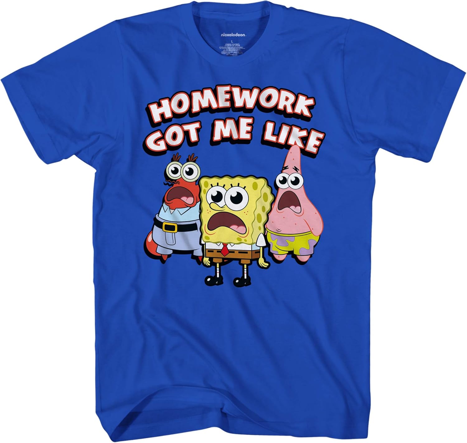 SpongeBob SquarePants Boys Shirt Spongebob Tee Classic Spongebob T