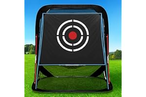 Gagalileo Golf Pop-Up Hitting Cage: Automatic Ball Return 8x7x7FT Practice Net with Target Portable Backyard Garage Training for Driving Chipping Swing Beginners & Golf Enthusiasts