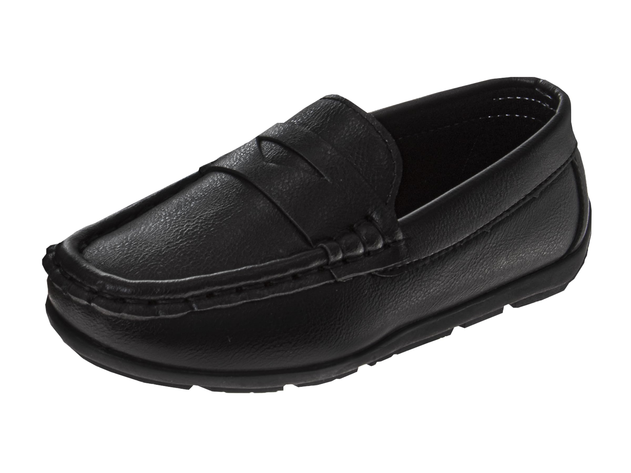 Photo 1 of French Toast Kids Dress Shoes Faux Leather - Slipon Oxford Loafer Shoe - Black (Size 8 Toddler)
