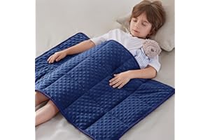 anfie Weighted Blanket Kids(20"x30" 2lbs) Weighted Blanket Cooling Blanket for Sleeping,Throw Size Breathable Blanket with Premium Glass Bead(Blue)
