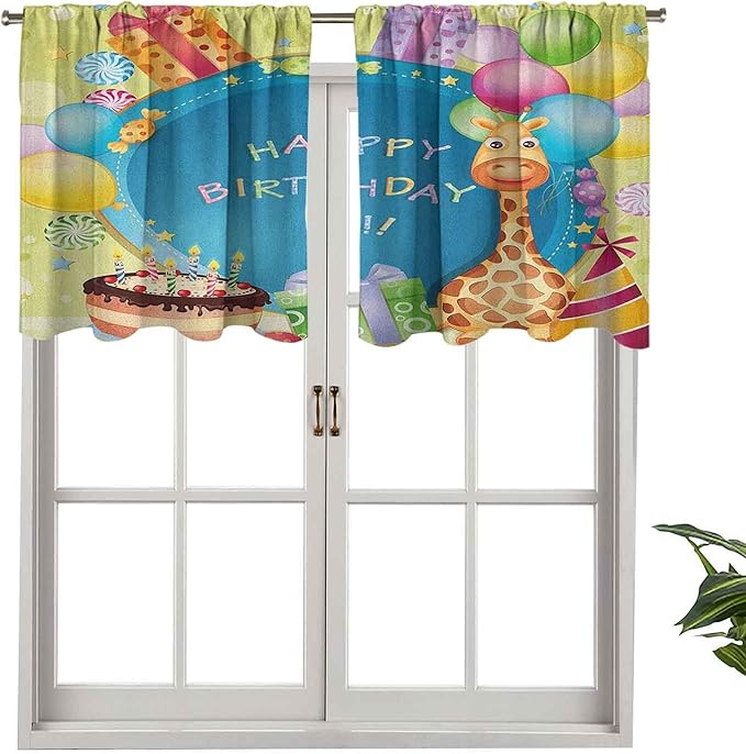 Hiiiman Cenefa de cortina para ventana de privacidad interior con