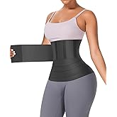 FeelinGirl Waist Trainer for Women Sauna Belt Tummy Wrap Plus Size