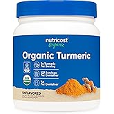 Nutricost Organic Turmeric Root Powder 1 LB (16oz) - Certified USDA Organic, Food Grade, Gluten Free, Non-GMO