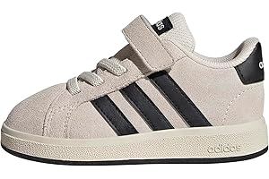 adidas Baby-Boy's Grand Court 2.0 Elastic Lace & Strap Sneaker